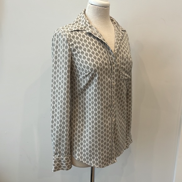 Merona Gray & White Button Down Dress Shirt - XS - Picture 3 of 9